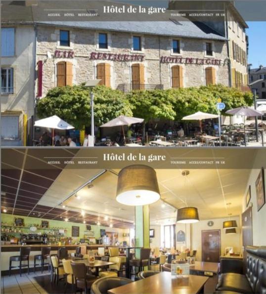 Hotel De La Gare Severac-d'Aveyron Bagian luar foto